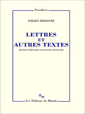 cover image of Lettres et autres textes